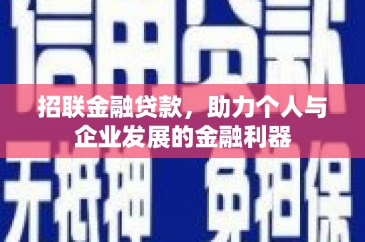 旬邑招联金融贷款，助力个人与企业发展的金融利器