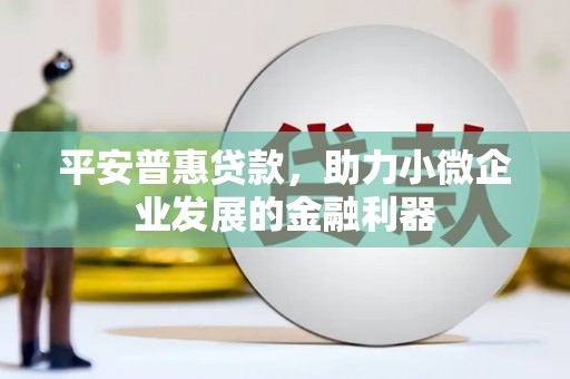 旬邑平安普惠贷款，助力小微企业发展的金融利器