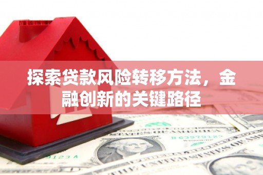 旬邑探索贷款风险转移方法，金融创新的关键路径
